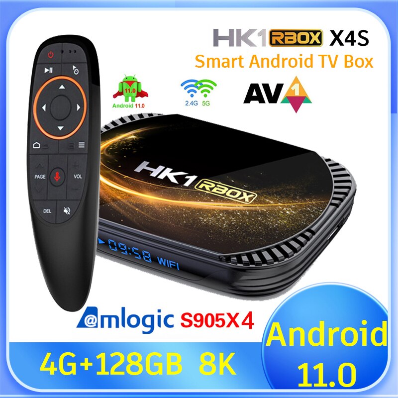 Ʈ TV ڽ  ڽ, HK1 RBOX X4S Amlogic S905..